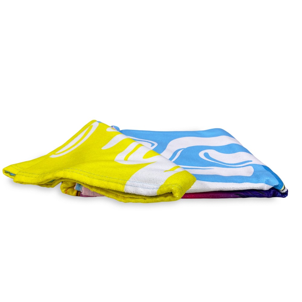 BEACH TOWEL in terry GLASSES size large cm. 90 X 170