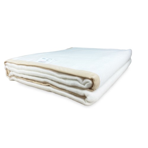 COPERTA HARMONY leggera PRIMAVERILE estiva in PURA LANA VERGINE e TENCEL matrimoniale 2 PIAZZE