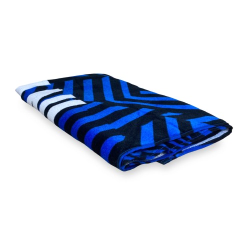 TELO MARE sport INTER misura cm. 70X140 originale INTERNAZIONALE con ZAINO portatelo e cartolina