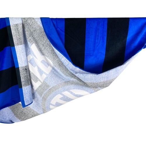 TOALLA DE PLAYA INTER SPORT tamaño GRANDE Cm. 90 X 170 ORIGINAL internacional CON MOCHILA CARRY y postal