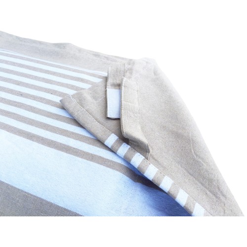 FOUTA BEACH TOWEL BEIGE ALVIN COTTON BEDDY BEACH © WITH POCKETS SIZE CM. 75 X 195 and BEACH backpack