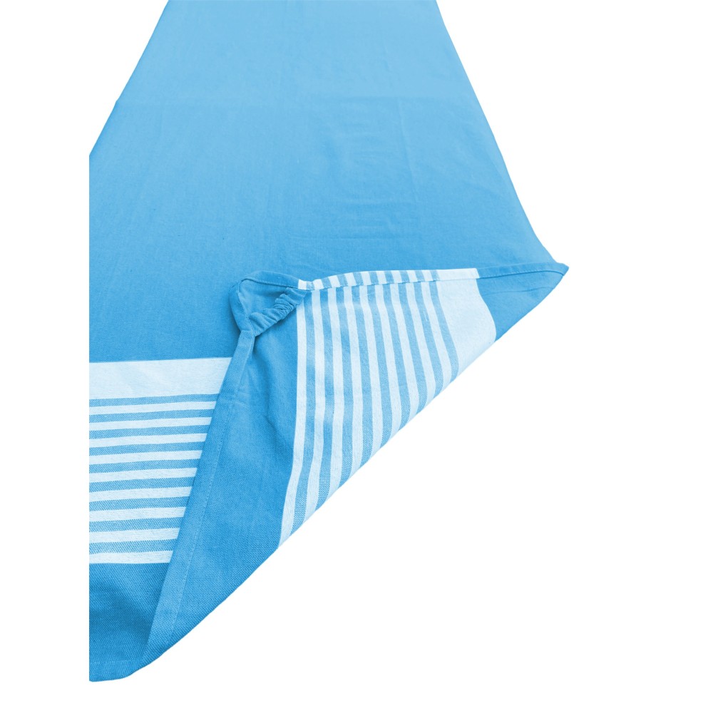 FOUTA STRANDTUCH ALVIN BLAU KINDERBETT aus Baumwolle BEDDY BEACH © MIT TASCHEN GRÖSSE CM. 75 X 195 und BEACH Rucksack