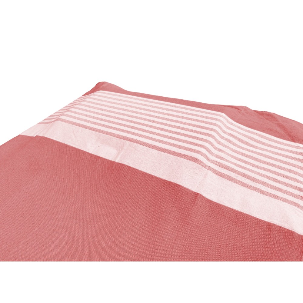 FOUTA BEACH TOWEL RED ALVIN COT in cotton BEDDY BEACH © WITH POCKETS SIZE CM. 75 X 195 and BEACH backpack