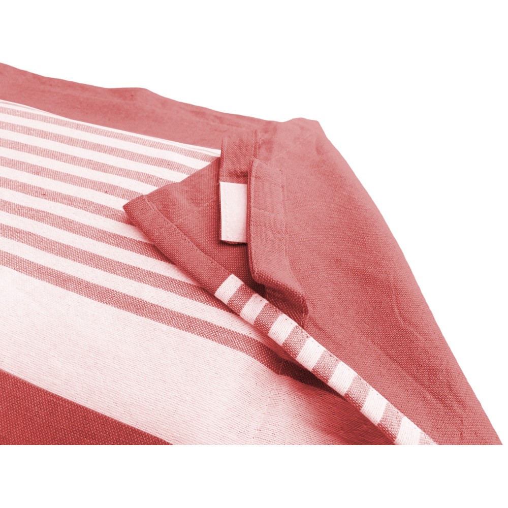 FOUTA BEACH TOWEL RED ALVIN COT in cotton BEDDY BEACH © WITH POCKETS SIZE CM. 75 X 195 and BEACH backpack