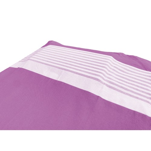 FOUTA BEACH TOWEL ALVIN FUCHSIA COTTON BEDDY BEACH © BED WITH POCKETS SIZE CM. 75 X 195 and BEACH backpack