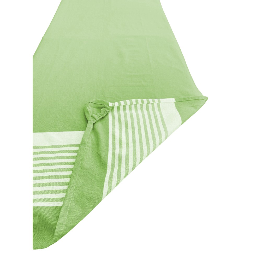 SERVIETTE DE PLAGE FOUTA LIT ALVIN ACID GREEN COTON BEDDY BEACH © AVEC POCHES TAILLE CM. 75 X 195 et sac à dos de plage