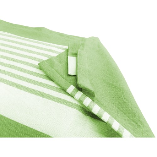 SERVIETTE DE PLAGE FOUTA LIT ALVIN ACID GREEN COTON BEDDY BEACH © AVEC POCHES TAILLE CM. 75 X 195 et sac à dos de plage