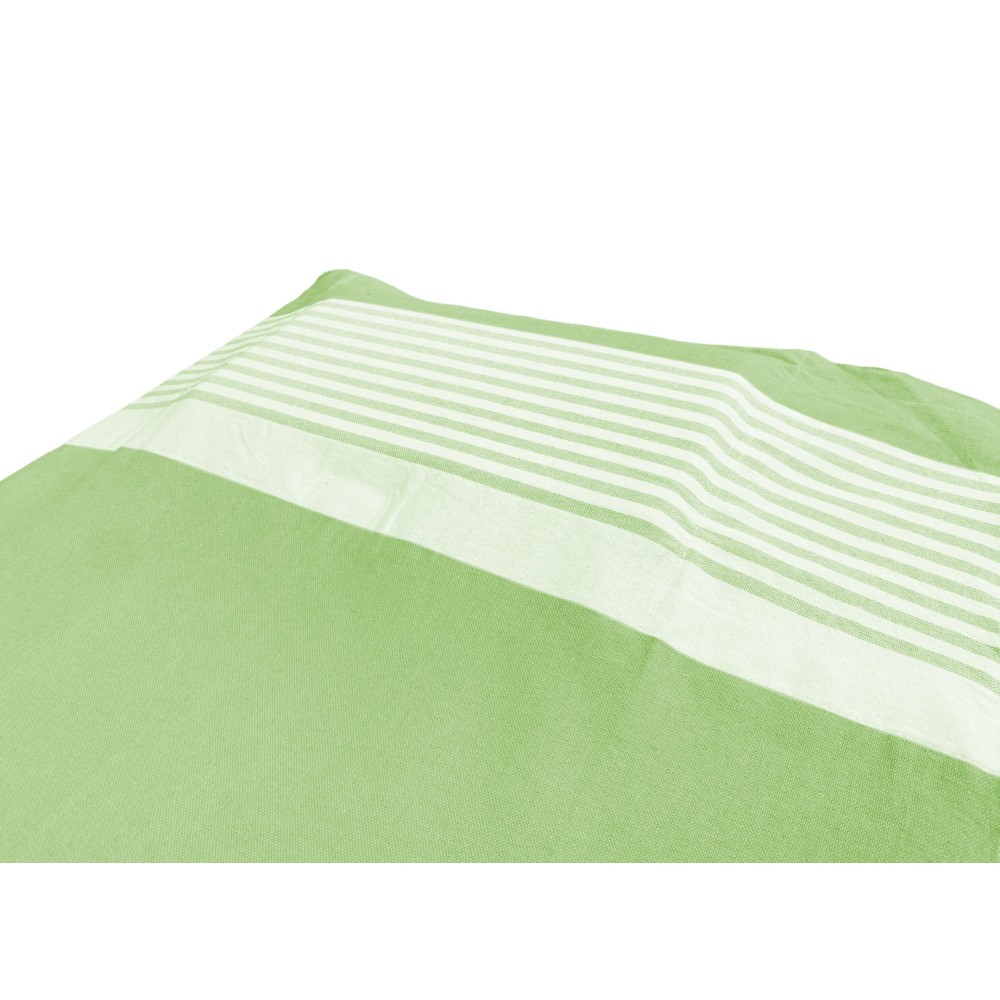 SERVIETTE DE PLAGE FOUTA LIT ALVIN ACID GREEN COTON BEDDY BEACH © AVEC POCHES TAILLE CM. 75 X 195 et sac à dos de plage