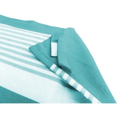 SERVIETTE DE PLAGE FOUTA ALVIN EMERALD COTTON BEDDY BEACH © AVEC POCHES TAILLE CM. 75 X 195 et sac à dos de plage