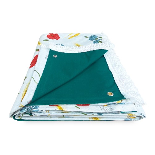 TENDA SOLE da esterno GIARDINO stampata PAPAVERI confezionata