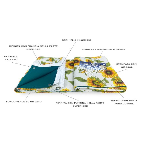 OUTDOOR AWNING GARDEN printed SUNFLOWER packaged