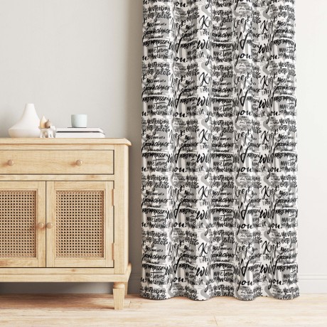 WRITTEN CURTAIN Modern...