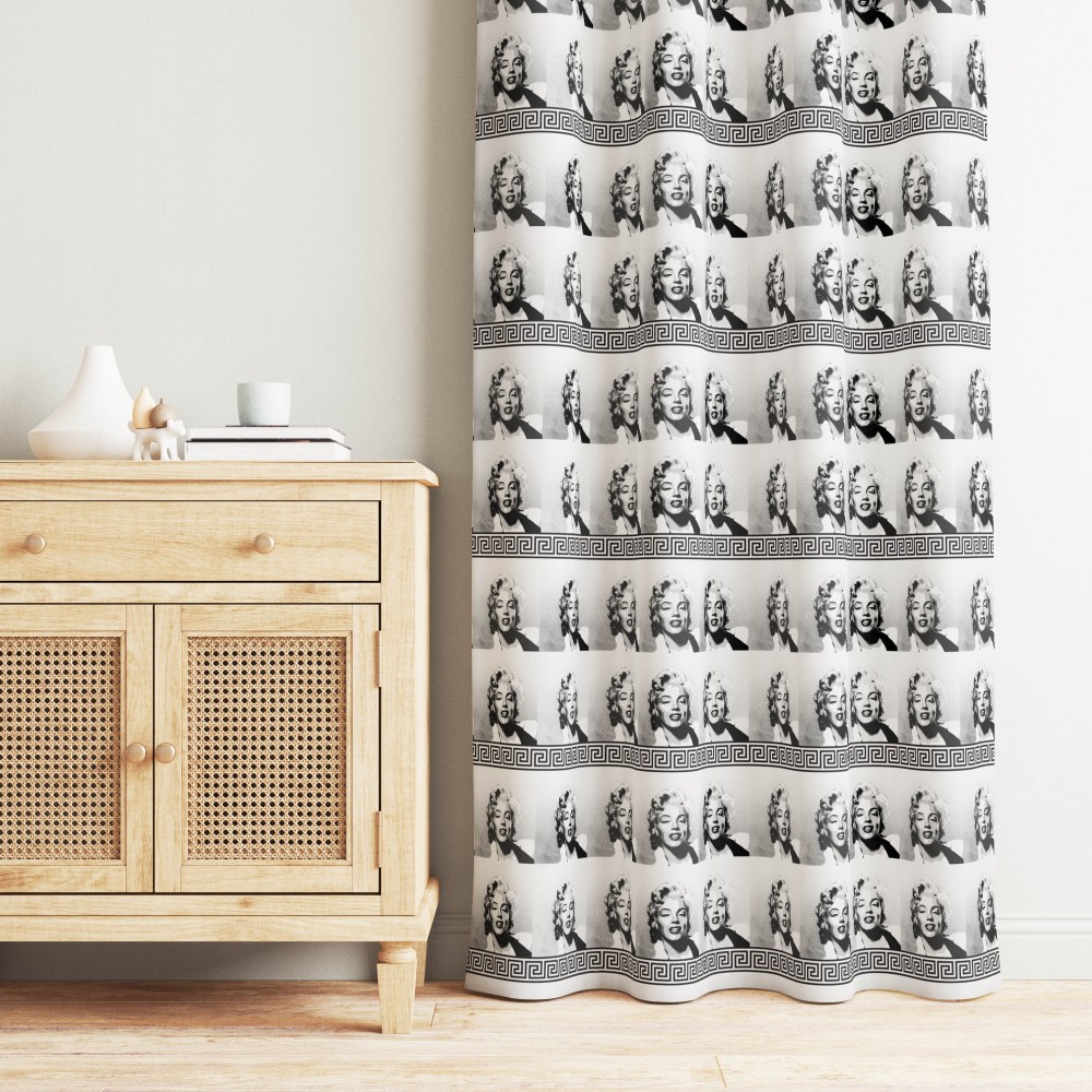 CORTINA MARILYN MONROE CM. 150X280 Empaquetado Hecho en Italia
