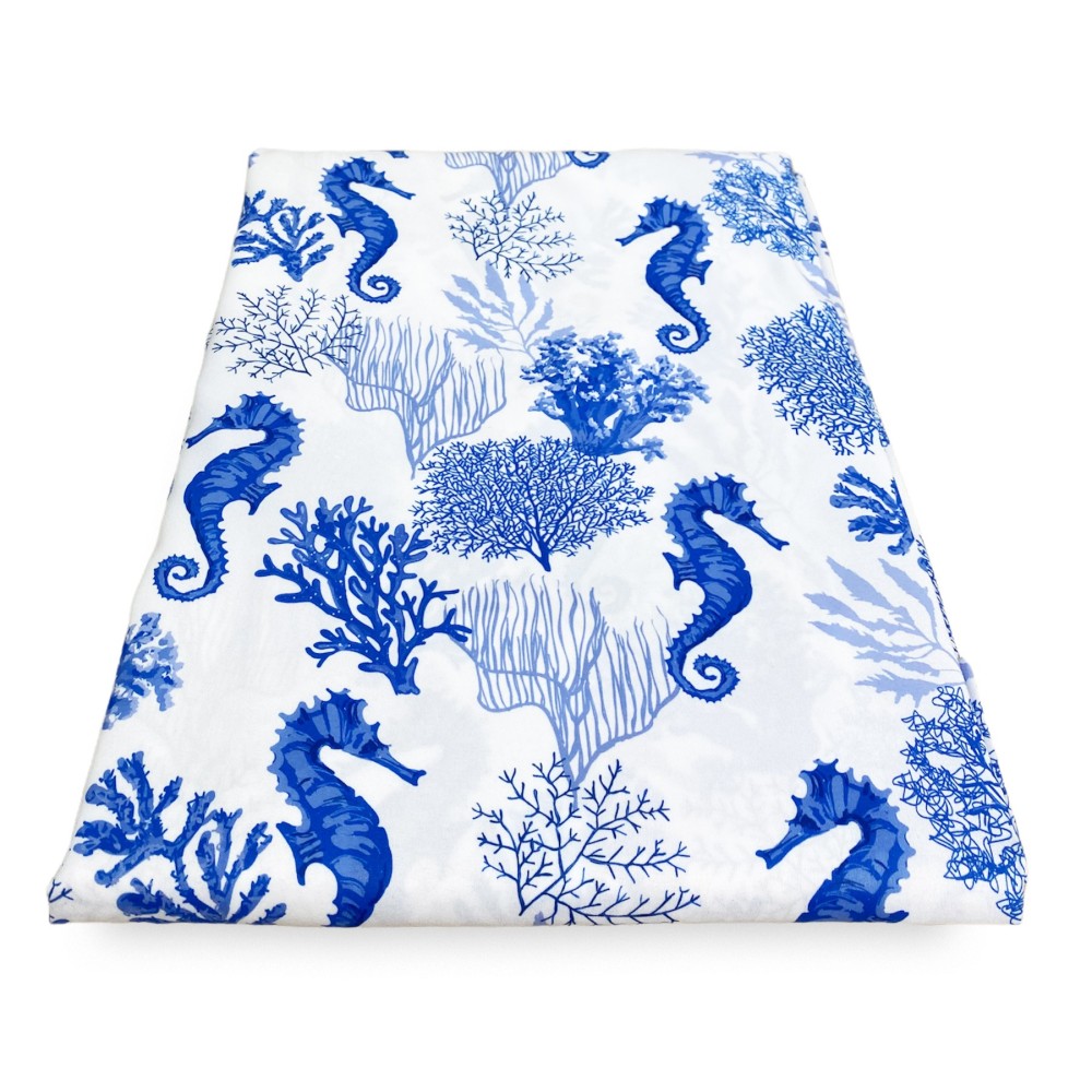 CORAL TENT et BLUE SEAHORSES cm. 150X280 Fabriqué en Italie