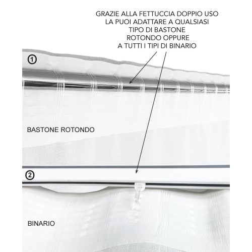 TENDA CORALLI e CAVALLUCCI MARINI BLU cm. 150X280 Confezionata Made in Italy