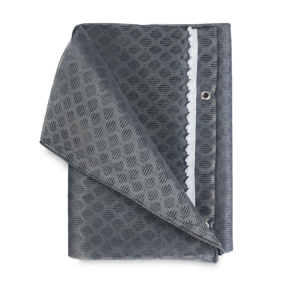 CORTINA MOSQUITERA EXTERIOR DIAMOND en 8 tamaños diferentes gris liso