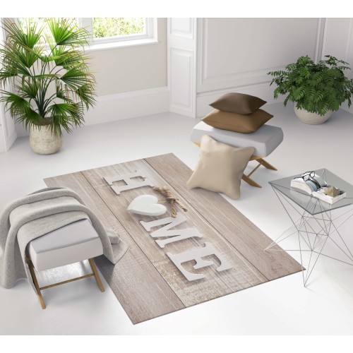 TAPPETO FANTASY HD moderno camera e salotto SHABBY CHIC HOME cuore bianco