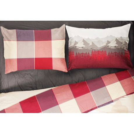 MOUNTAIN DUVET COVER Red in...