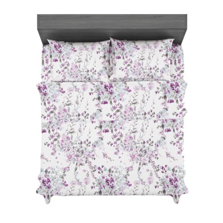 Pink flower plush sheets