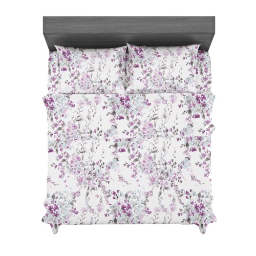 Pink flower plush sheets