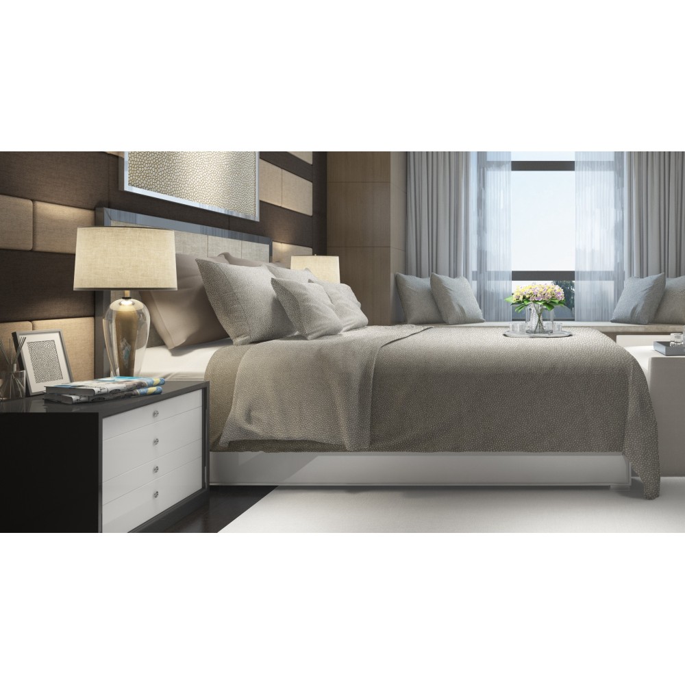 Completo Lenzuola Invernale Flanella Boy Beige - Cotone Felpato Anti-Pilling - Made in Italy