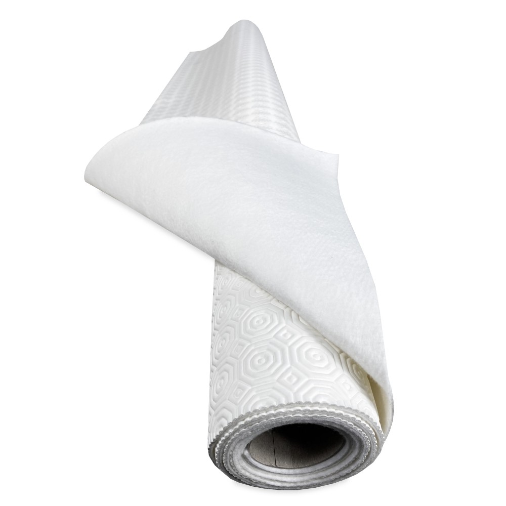 TABLE PROTECTOR BY THE METER UNDER TABLECLOTH H. 140 cm. WHITE TABLE PROTECTOR Made to MEASURE Non-slip rubberized with RUBBY© s