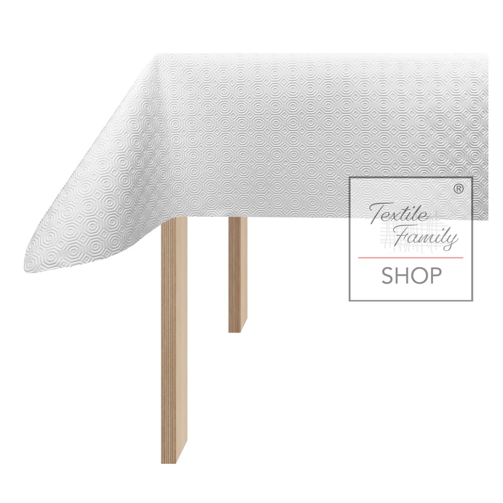TABLE PROTECTOR UNDER TABLECLOTH white Rubberized non-slip with RUBBY© sponge