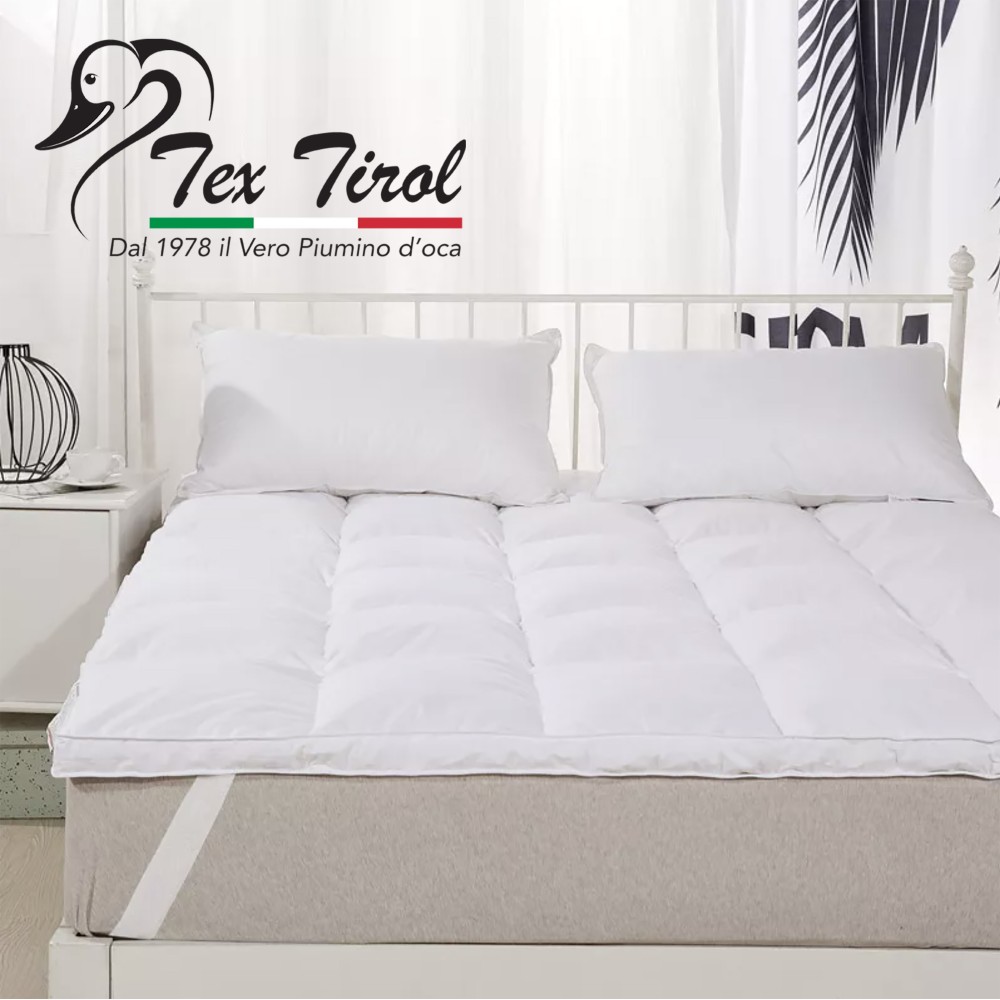 TOPPER pour matelas en duvet d’oie TEX TIROL © DOLOMITI 50% duvet d’oie / 50% plume d’oie