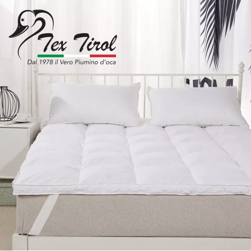 TOPPER pour matelas en duvet d’oie TEX TIROL © DOLOMITI 50% duvet d’oie / 50% plume d’oie