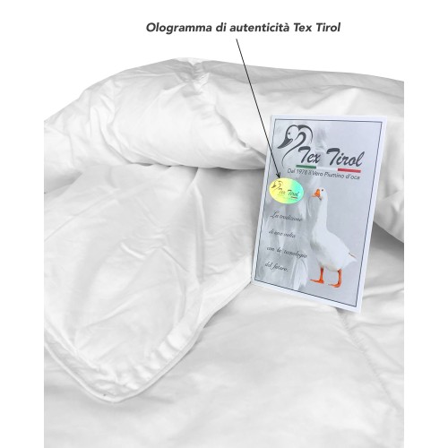 TOPPER for Goose Down Mattress TEX TIROL © DOLOMITI 50% Goose Down / 50% Goose Feather