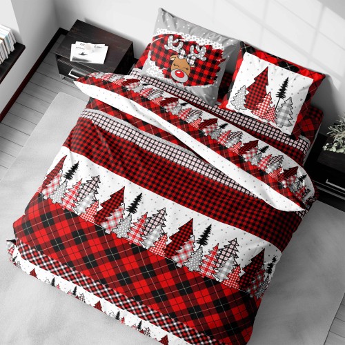 SET Wintertuch Fleece aus FLANELL Anti-Pilling RENNA aus reiner Baumwolle