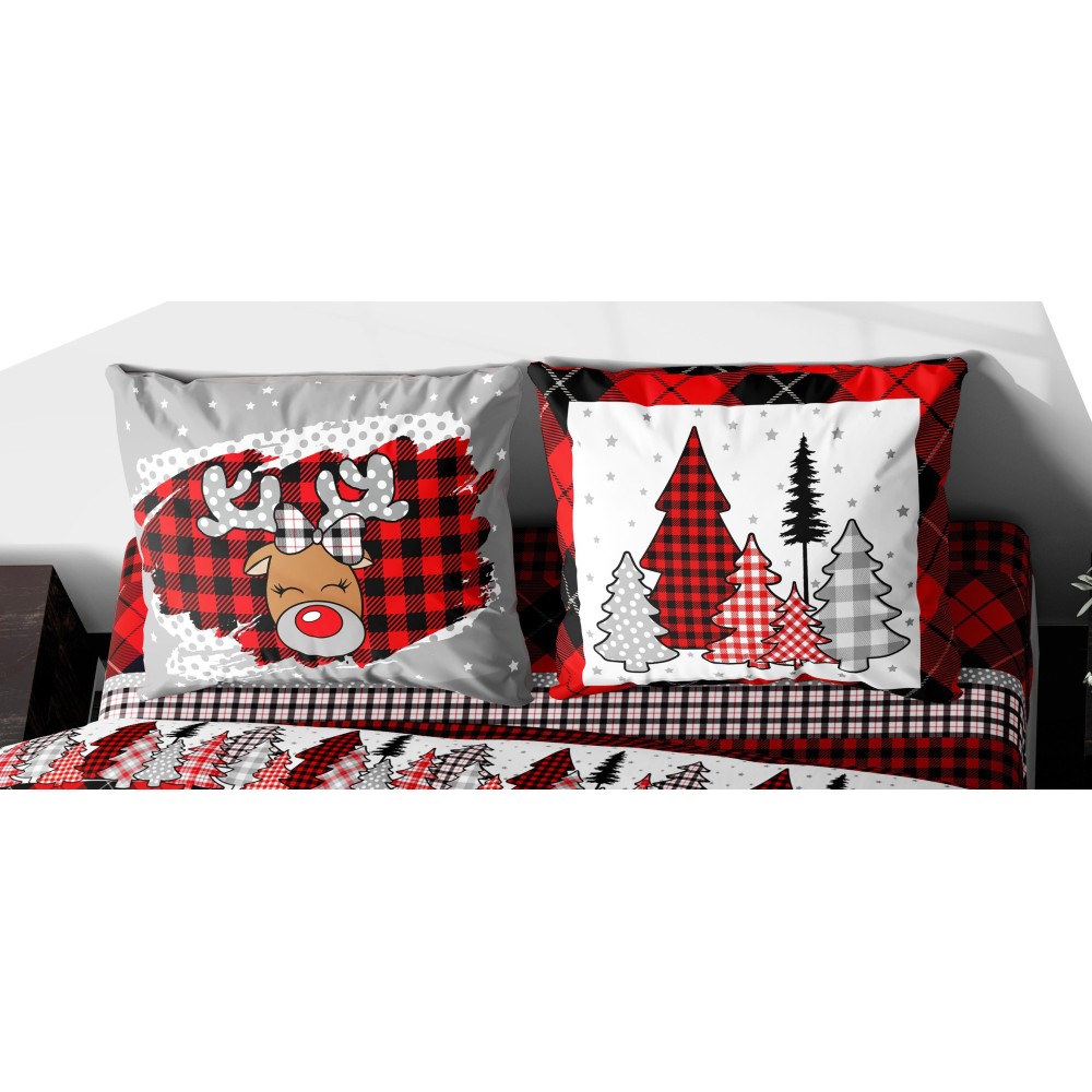 SET Wintertuch Fleece aus FLANELL Anti-Pilling RENNA aus reiner Baumwolle