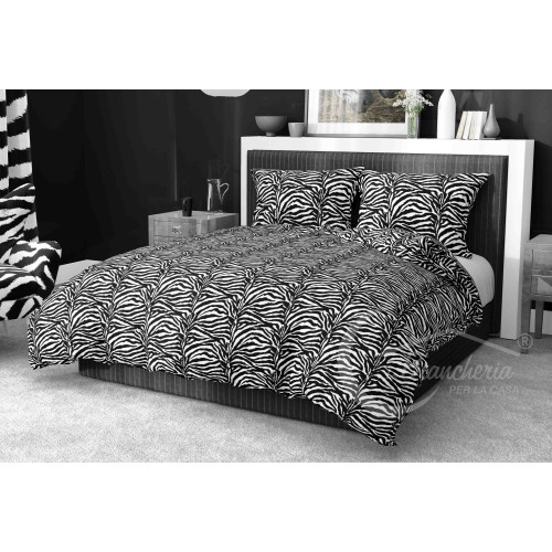 HOUSSE DE COUETTE ZEBRA noir et blanc SEXI