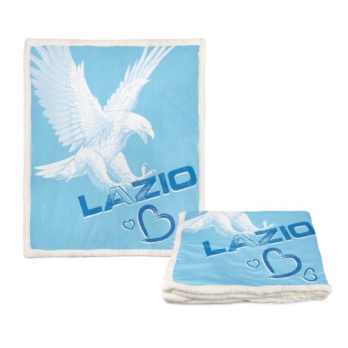 PLAID FLEECE Decke Sherpa Fantasy HD I Love LAZIO