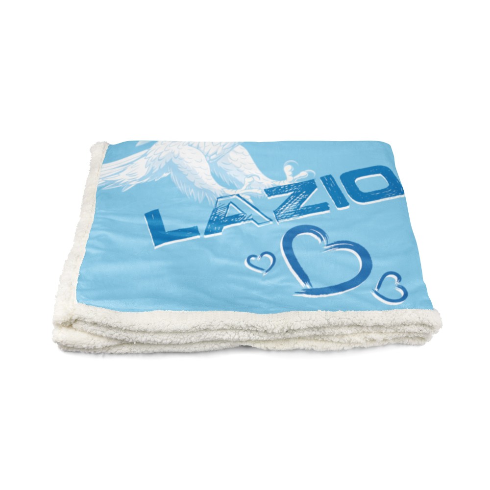 PLAID FLEECE Decke Sherpa Fantasy HD I Love LAZIO