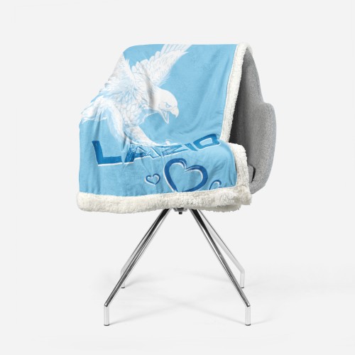PLAID FLEECE blanket sherpa fantasy HD I Love LAZIO