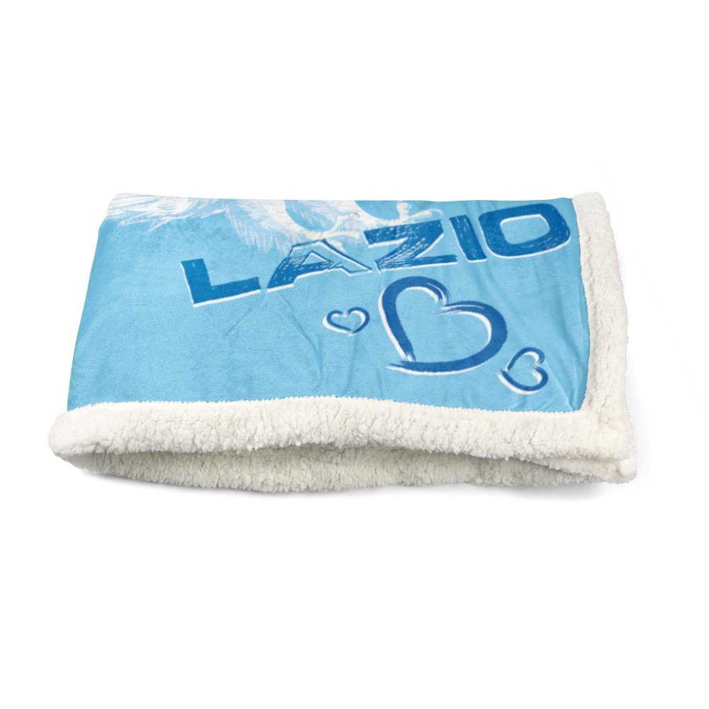 PLAID polaire couverture sherpa fantaisie HD I Love LAZIO