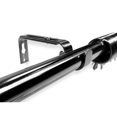 STAHLSTANGE für verstellbaren VORHANGDURCHMESSER 19 MM. Komplett mit RINGEN mod. Diamant