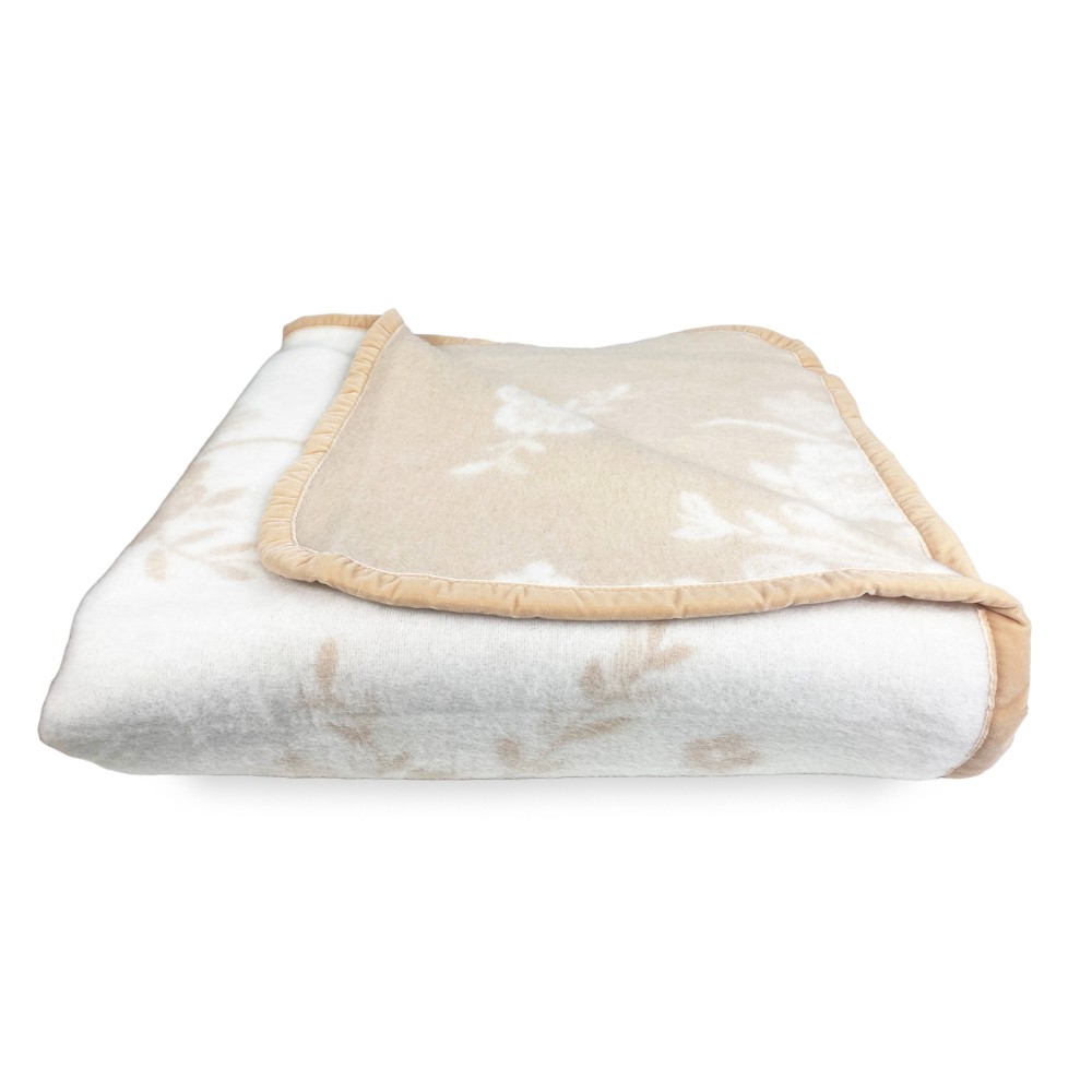 COUVERTURE EN PURE LAINE ROYALE VIERGE Double