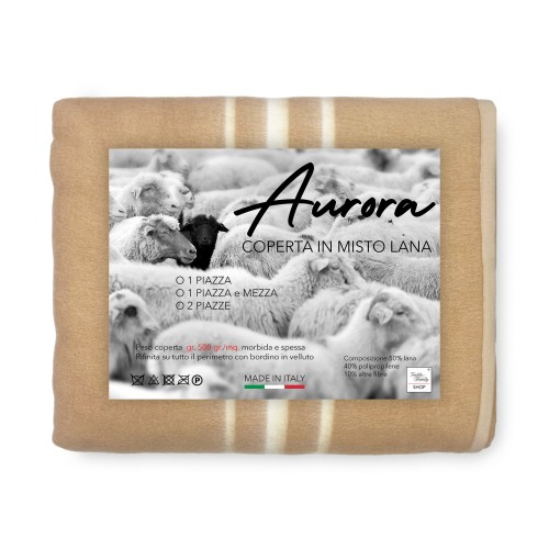 COPERTA IN misto lana AURORA INVERNALE
