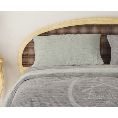 DUVET COVER IN FLANELLATO TWO-TONE BEIGE FLANELLATO IN PURE COTTON