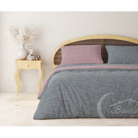 grey and pink flannel duvet cover