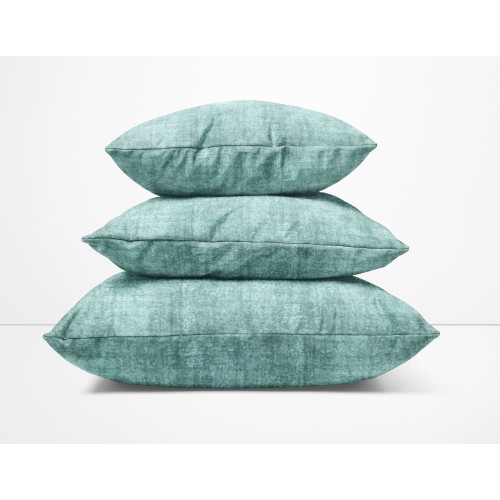 Cushion Cases ARREDO VELVET Green in Soft Velvet Stain-Resistant Fabric cm. 40 - 50 - 60 Made in Italy