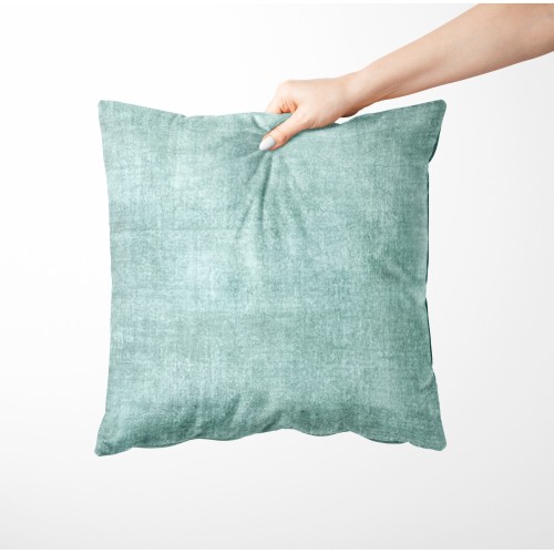 Cushion Cases ARREDO VELVET Green in Soft Velvet Stain-Resistant Fabric cm. 40 - 50 - 60 Made in Italy