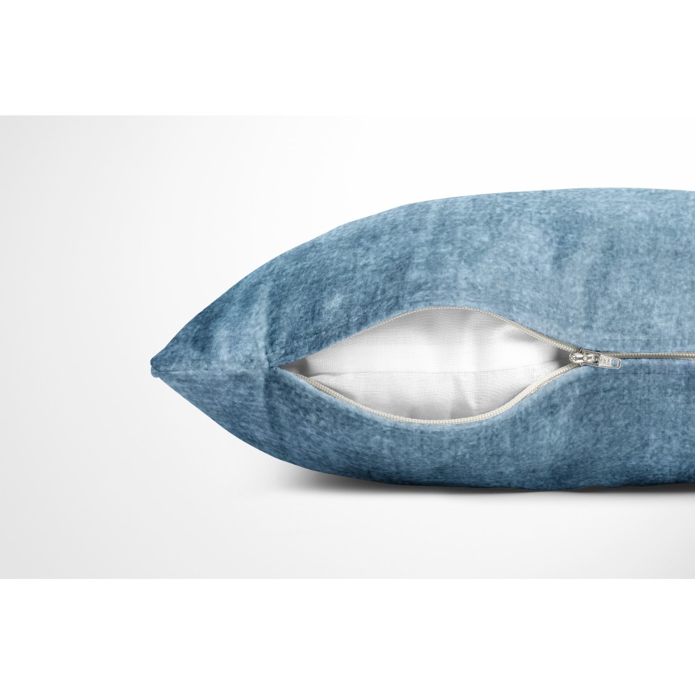 Cushion Covers ARREDO VELVET BLU in Soft Velvet Stain-Resistant Fabric cm. 40 - 50 - 60 Made in Italy