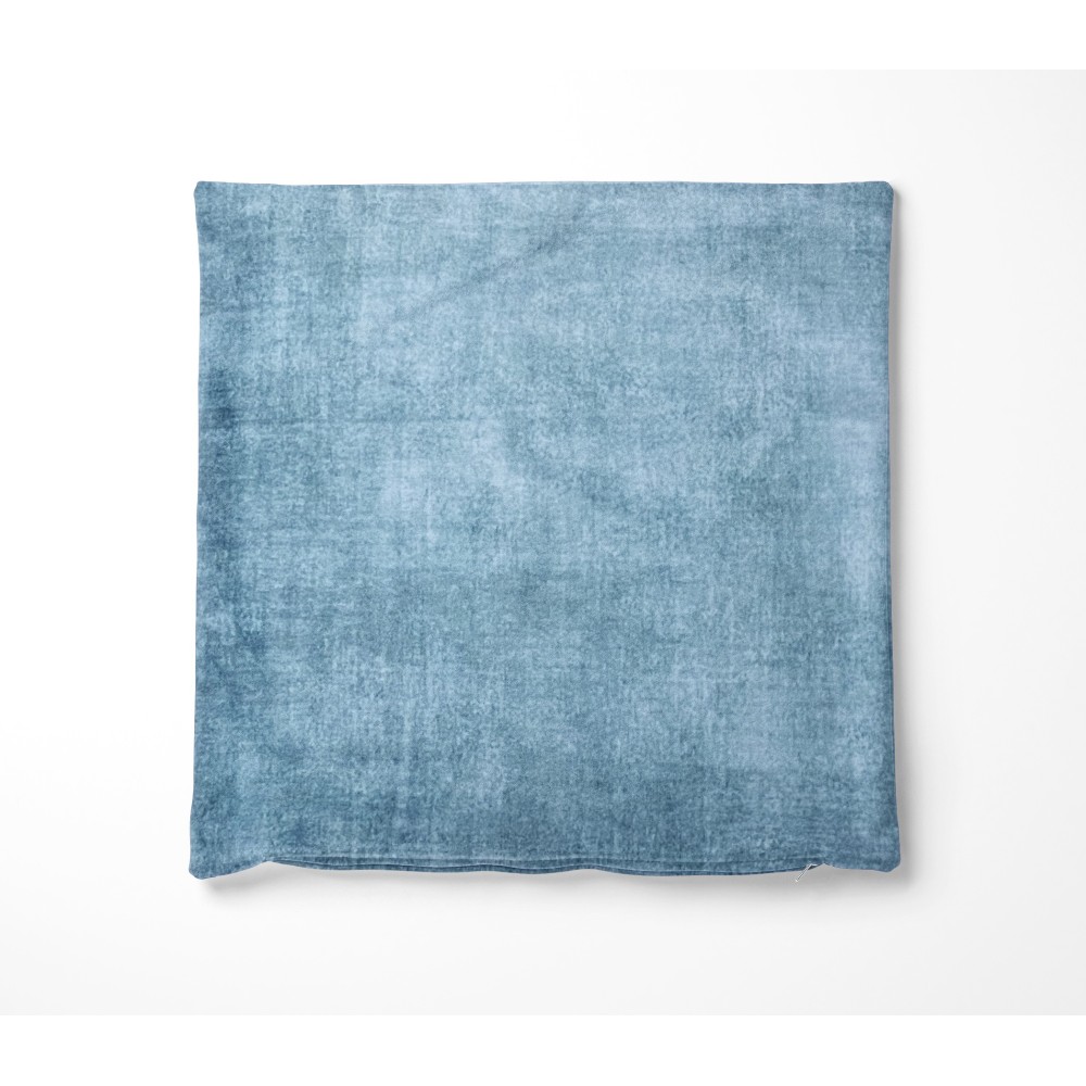 Kissenbezüge ARREDO VELVET BLU aus weichem, fleckenbeständigem Stoff cm. 40 - 50 - 60 Hergestellt in Italien