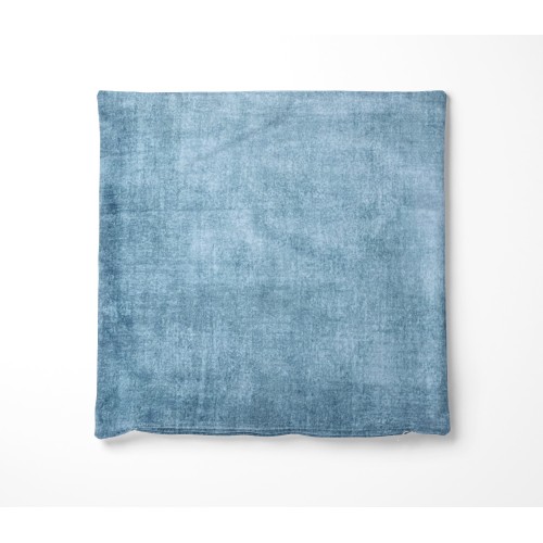 Fundas para cojines ARREDO VELVET BLU en tela suave de terciopelo resistente a manchas cm. 40 - 50 - 60 Made in Italy