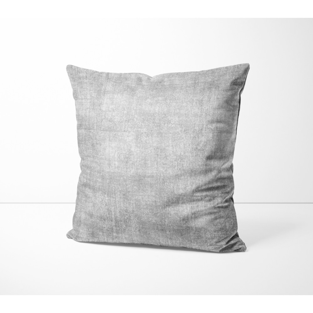 Fundas de almohada MUEBLES DE TERCIOPELO GRIS en tela de terciopelo suave y resistente a manchas cm. 40 - 50 - 60 Made in Italy