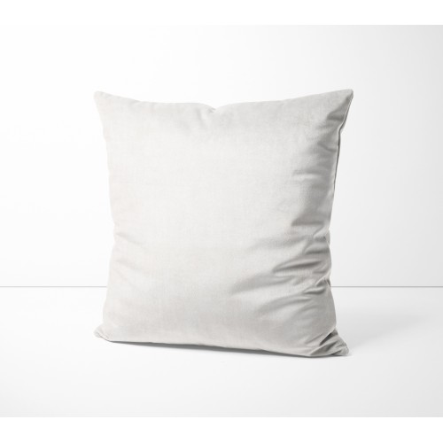 Federe per Cuscino ARREDO VELVET BIANCO in Morbido tessuto Vellutato Antimacchia cm. 40 - 50 - 60 Made in Italy