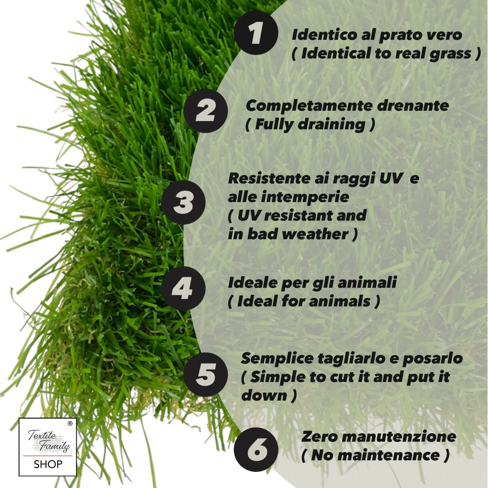 WINDSOR © Synthetic Lawn Fake Grass Carpet Realistic Garden Mantle 5 Shades Extra Quality